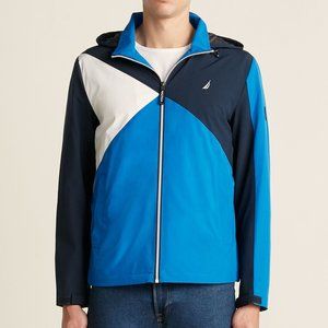 NWT Nautica Hooded Color Block Full-Zip Jacket